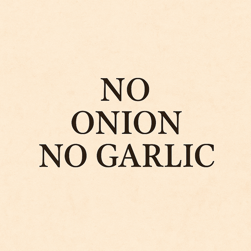 no onion no garlic - Govindjee Store