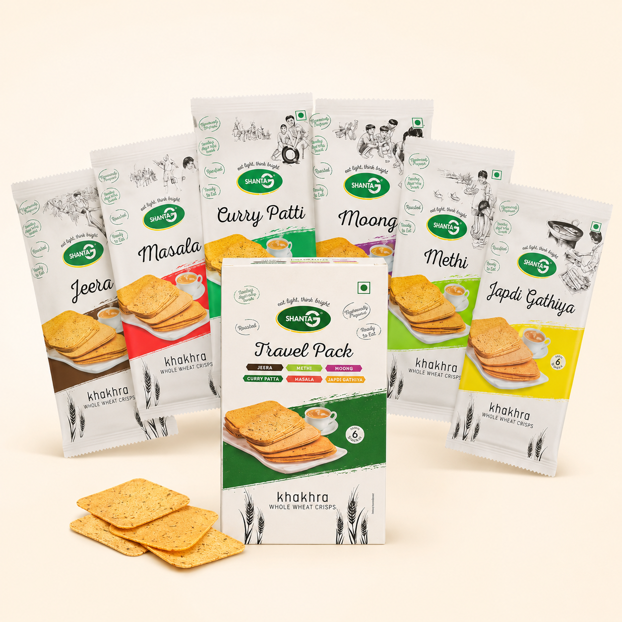 TRAVEL KHAKHRA COMBO – 6 FLAVOURS