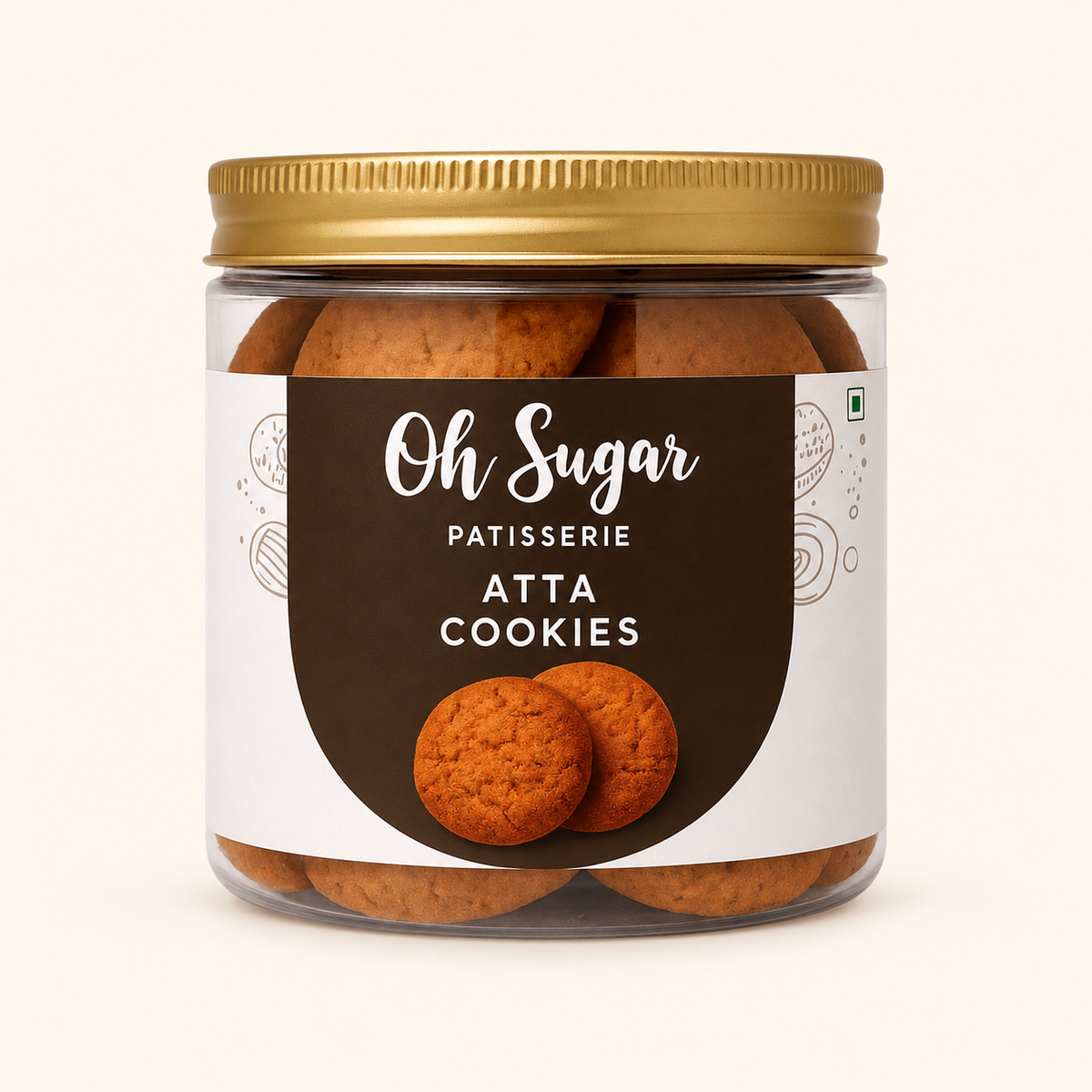 Atta Cookies original packaging on an off-white background