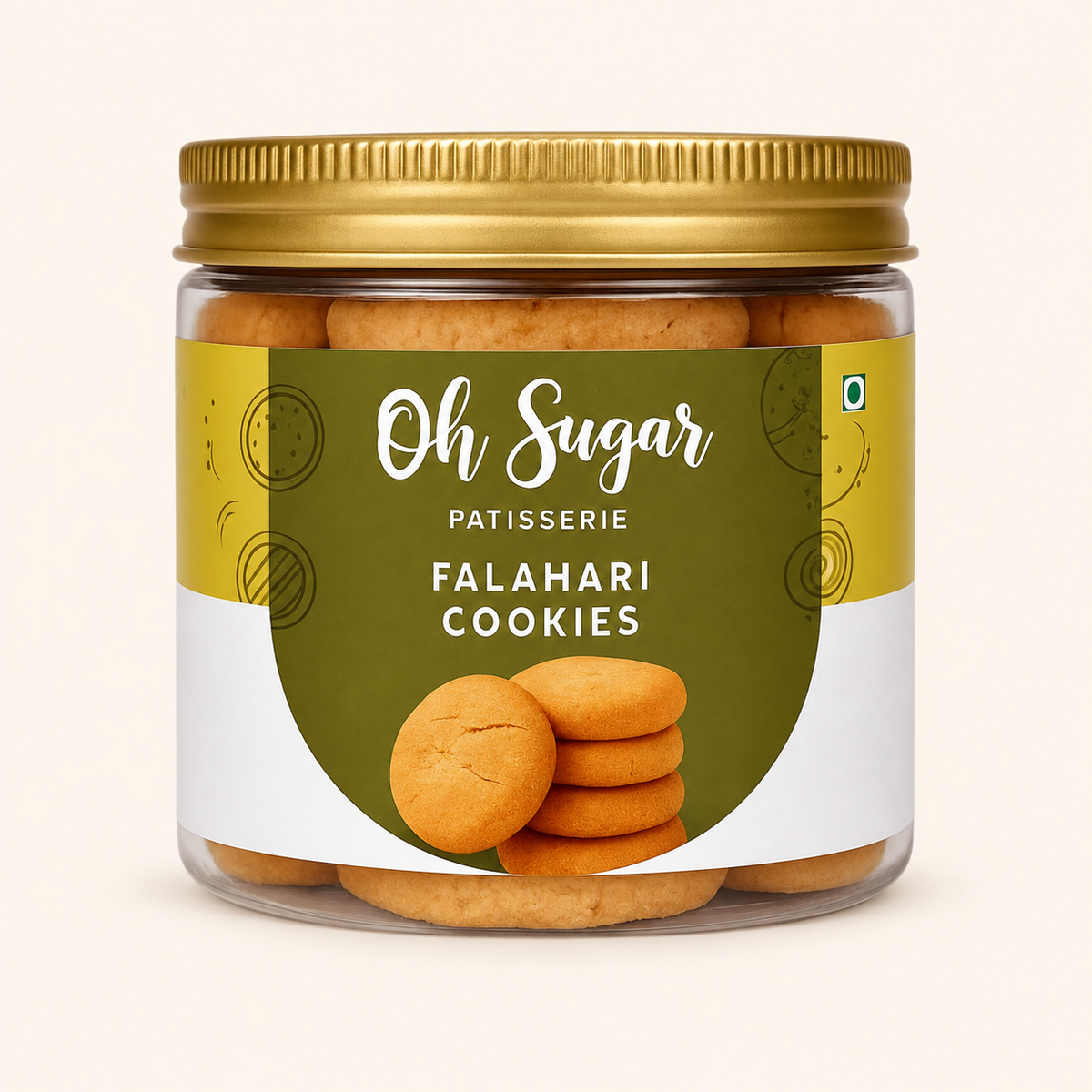 Falahari Cookies original packaging on an off-white background