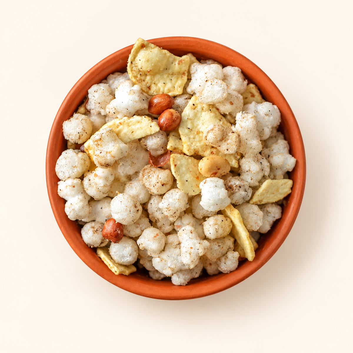 GovindJee Falahari Mixture Spicy in a bowl on warm cream background