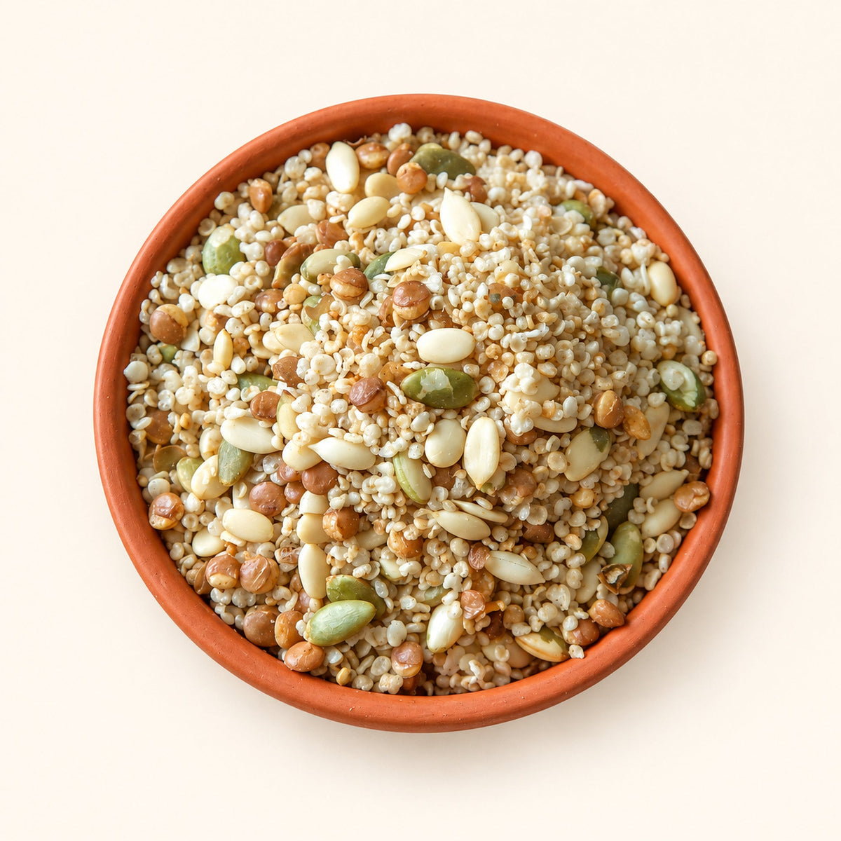 GovindJee Quinoa Mix on warm cream background