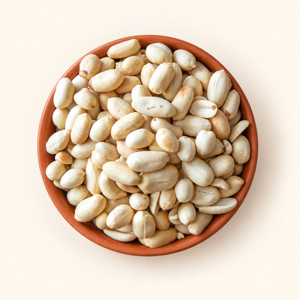 GovindJee Safeed Sabut Peanut / Roasted Peanuts on warm cream background