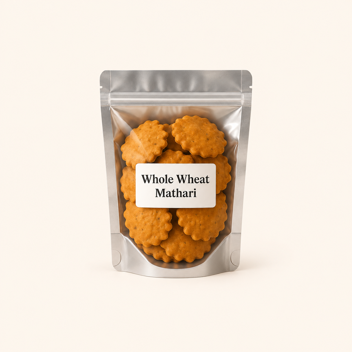 Whole Wheat Mathari original packaging on an off-white background
